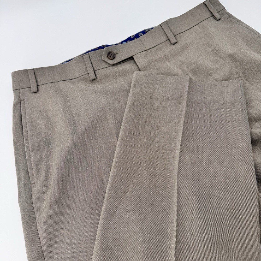 Ralph Lauren Men's‎ Dress Pants 36x32 Beige Preppy Workwear Office Core